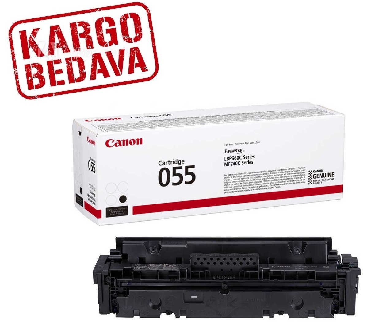 Canon i-SENSYS LBP-664Cx Orjinal Siyah Toner 3016C002  - CRG-055