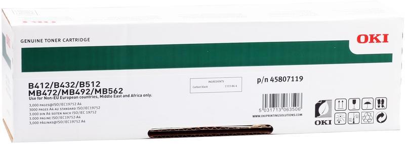 Oki B412 / B432 / B512 Orjinal Toner 45807119